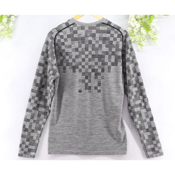 Lululemon Men's Metal Vent Tech Long Sleeve Slate / Black Sz M - Picture 2 of 9